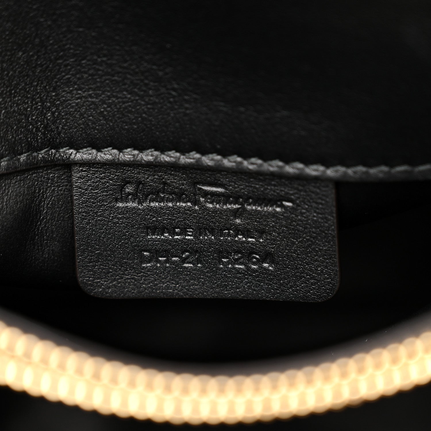 Salvatore Ferragamo Calfskin Large Studio Bag Wine Bone Black 7 of 14