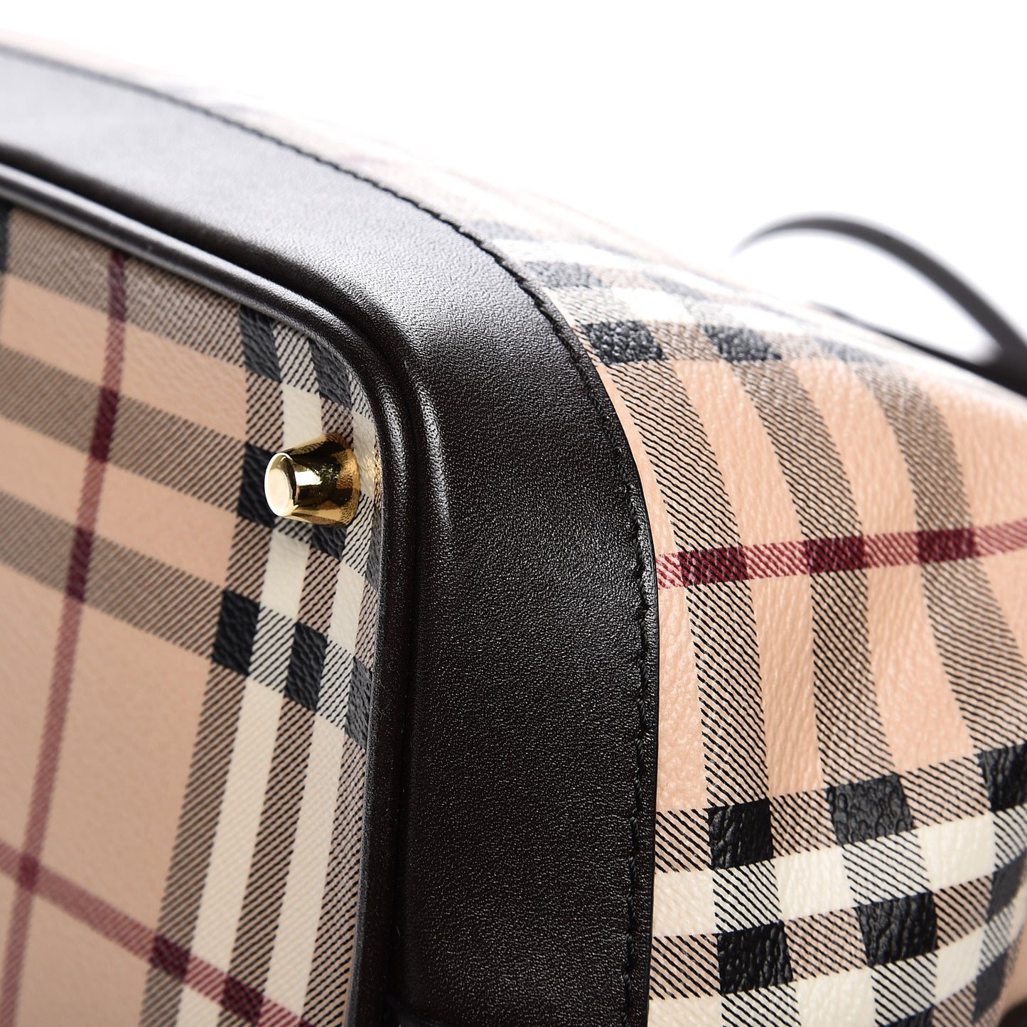 Haymarket Check Medium Golderton Tote Chocolate