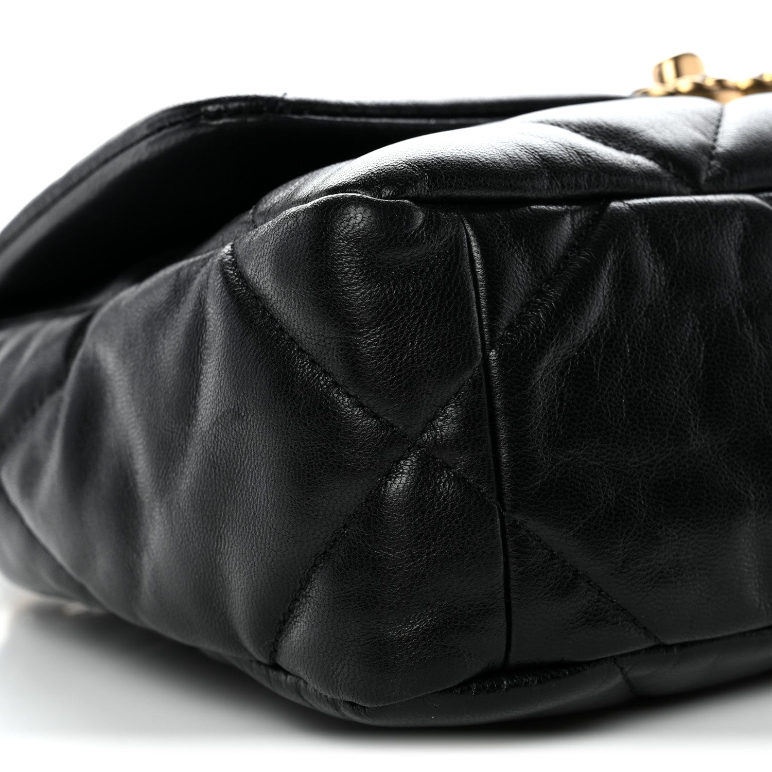 Chanel Goatskin Quilted Medium Chanel 19 Flap Black 9 of 10