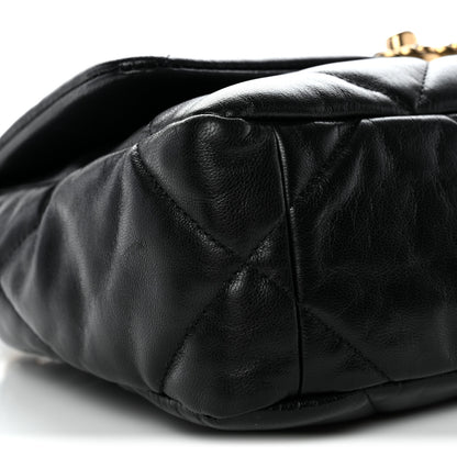 Chanel Goatskin Quilted Medium Chanel 19 Flap Black 9 of 10