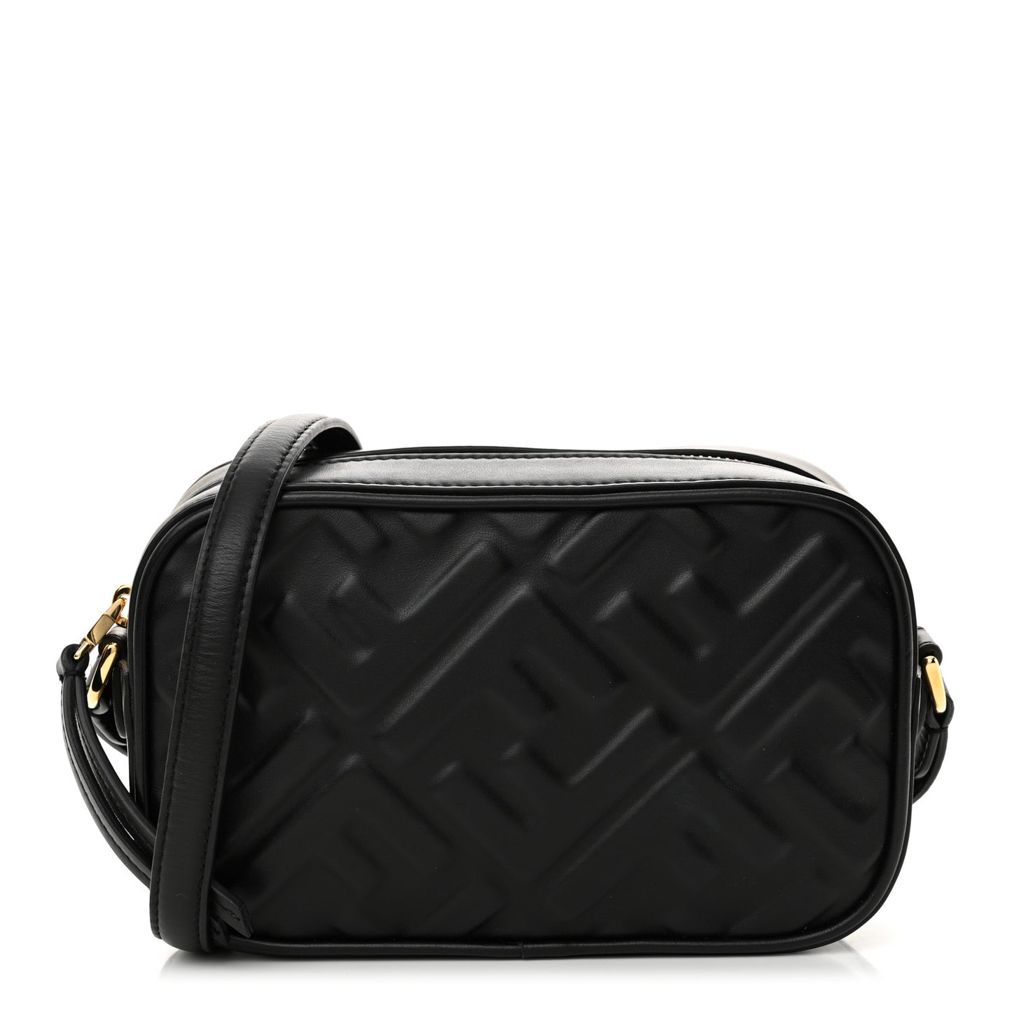 Vitello Epoque FF Embossed Camera Case Black