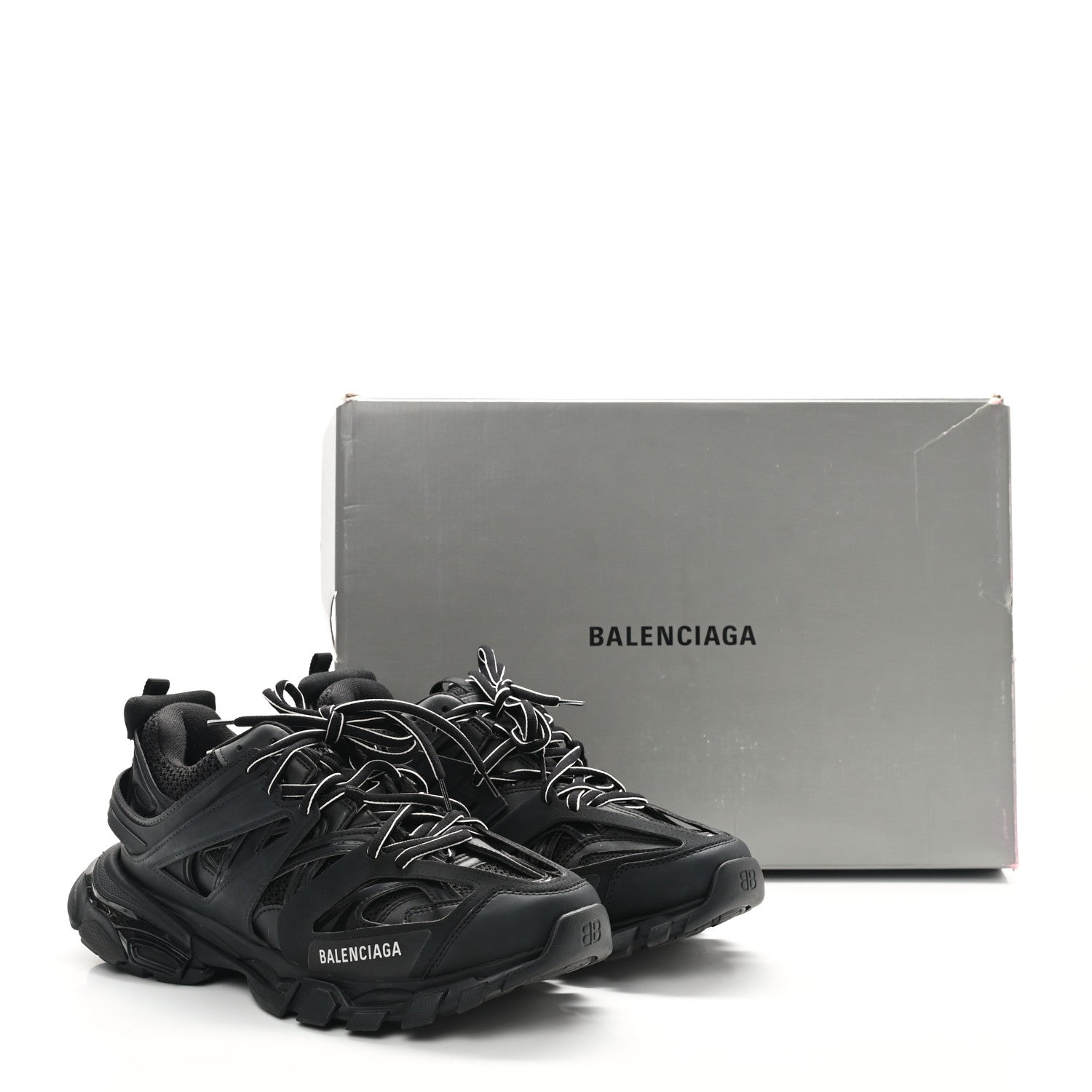 Balenciaga Mesh Nylon Mens Track Sneakers 42 Black 8 of 8