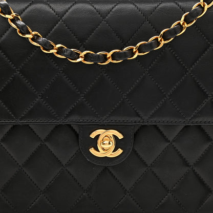 Chanel Lambskin Quilted Medium Single Flap Black 8 of 9