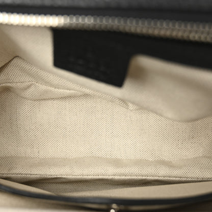 Gucci Calfskin Medium New Bamboo Top Handle Bag Black 5 of 11