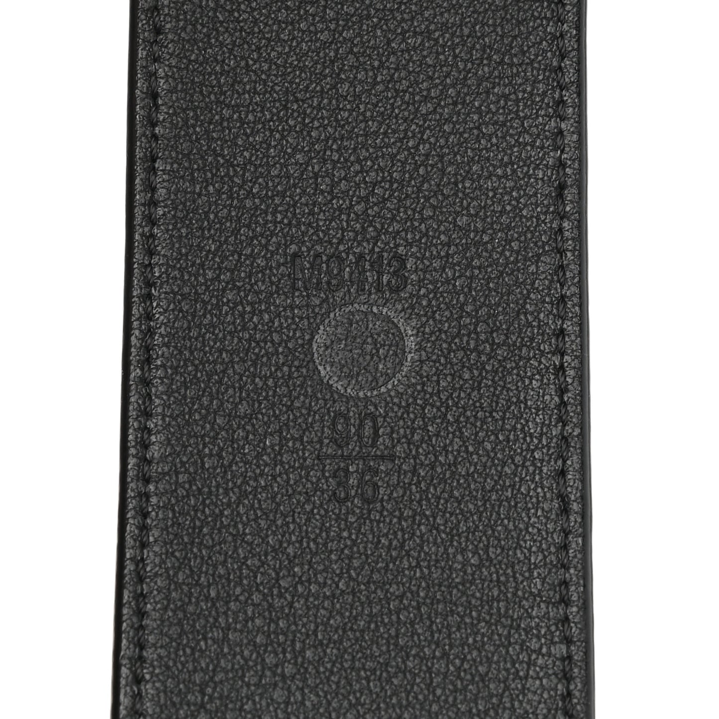 Calfskin 40mm LV Initiales Montaigne Belt 90 36 Black