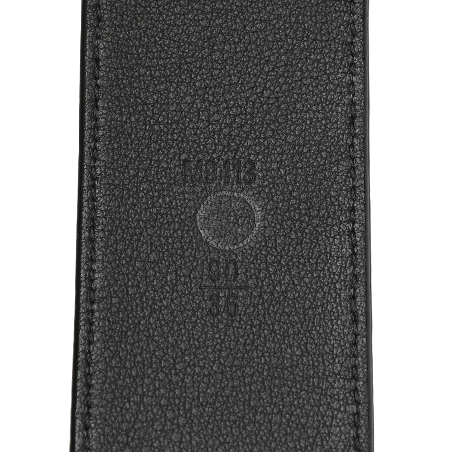 Louis Vuitton Calfskin 40mm LV Initiales Montaigne Belt 90 36 Black 3 of 6