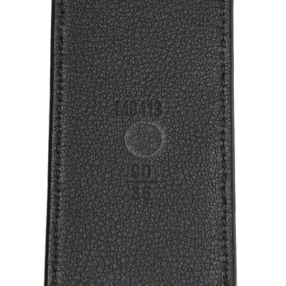 Louis Vuitton Calfskin 40mm LV Initiales Montaigne Belt 90 36 Black 3 of 6