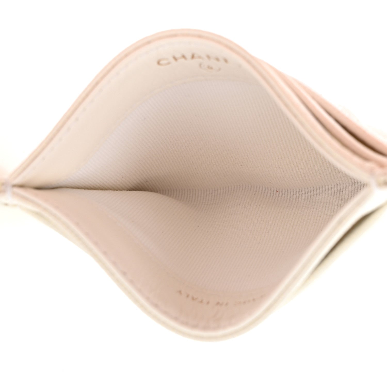 Chanel Caviar Quilted Card Holder White 5 of 10