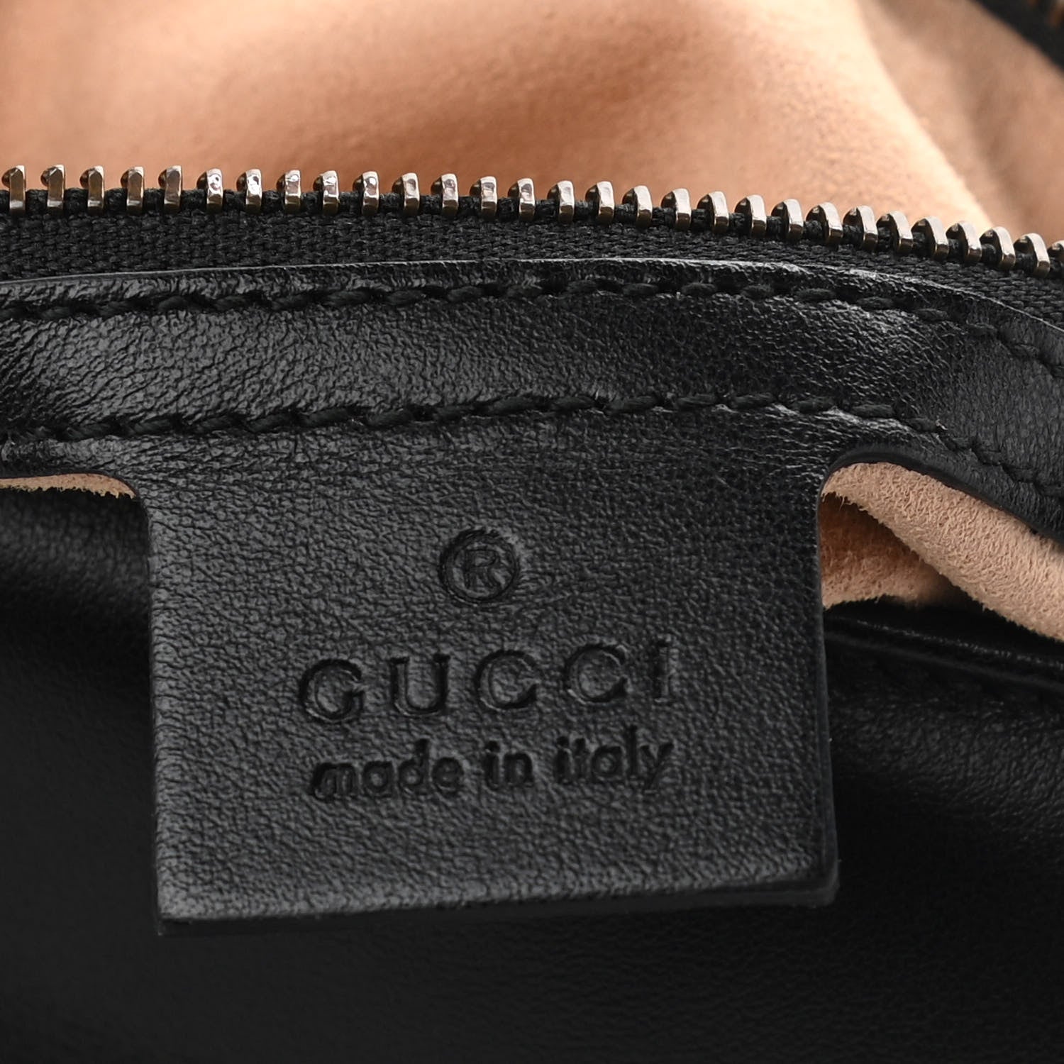 Gucci Calfskin Matelasse Medium GG Marmont Top Handle Shoulder Bag Black 8 of 10