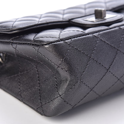 Chanel Sheepskin Quilted 2.55 Reissue Mini Flap Dark Grey 9 of 11