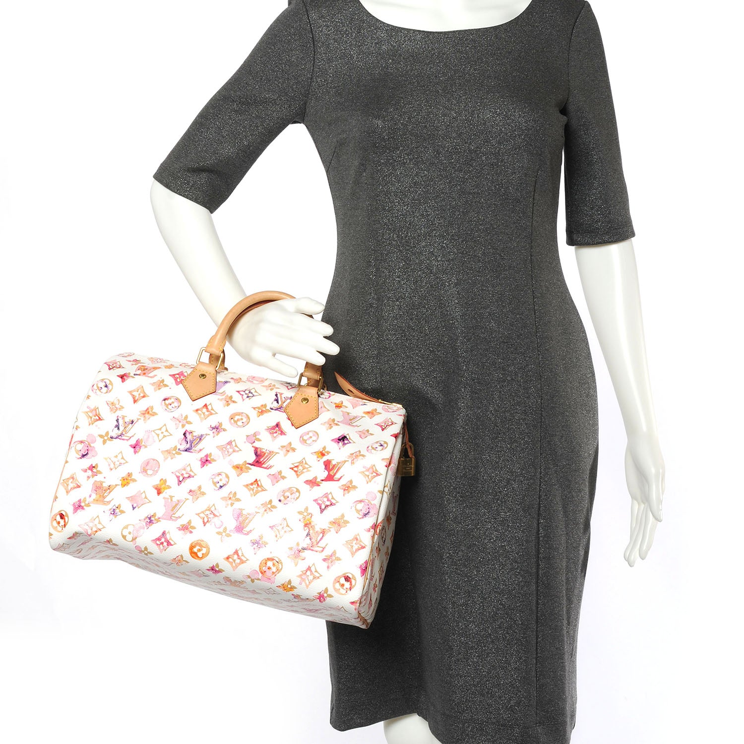 Louis Vuitton Watercolor Aquarelle Speedy 35 White 3 of 7