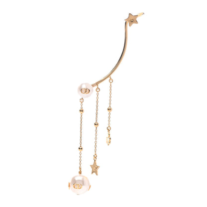 Christian Dior Pearl Shiny-D Earring Gold 1 of 3