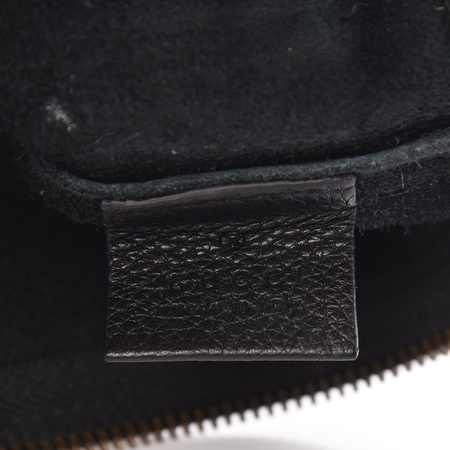 Gucci Pebbled Calfskin Medium Logo Portfolio Clutch Black 6 of 10