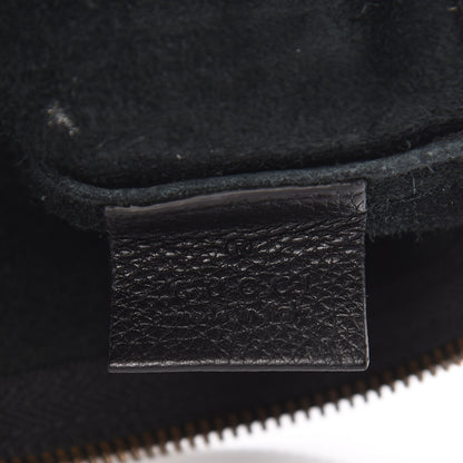 Gucci Pebbled Calfskin Medium Logo Portfolio Clutch Black 6 of 10
