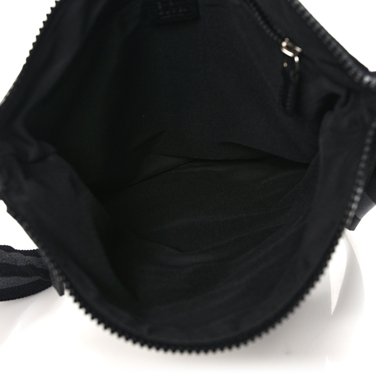 Gucci Nylon Monogram Medium Flat Messenger Bag Black 5 of 9