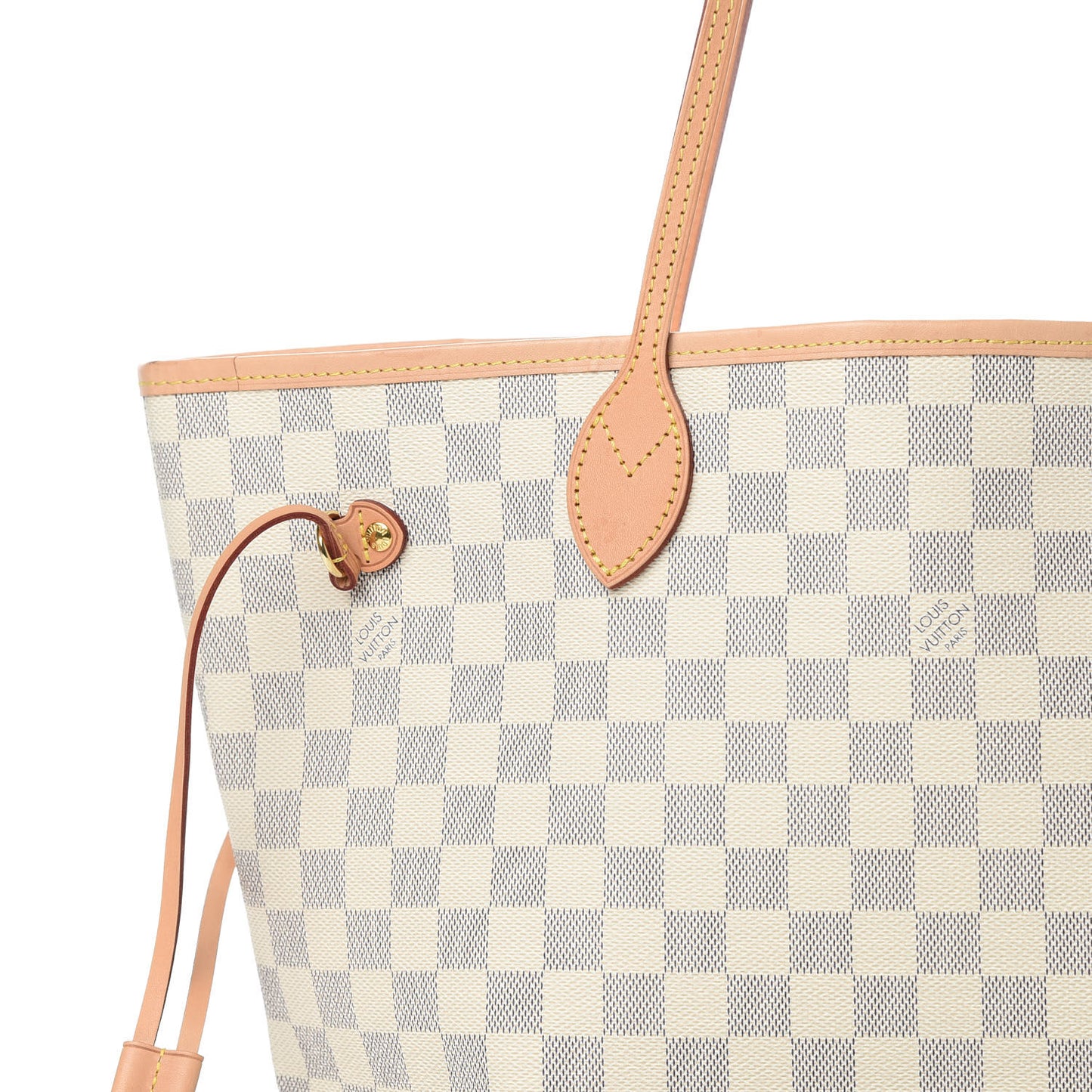 Damier Azur Neo Neverfull MM Rose Ballerine