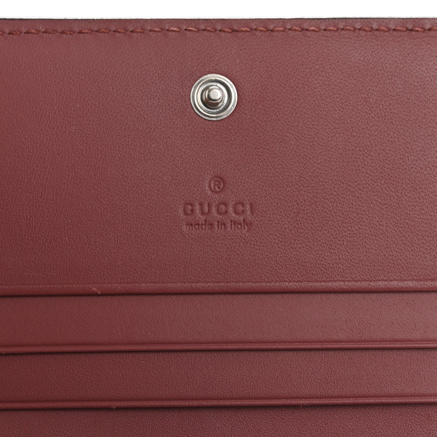 GG Supreme Monogram Blooms Card Case Wallet Beige Multicolor Dry Rose