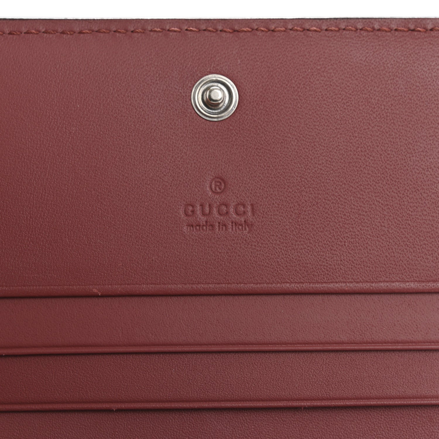 Gucci GG Supreme Monogram Blooms Card Case Wallet Beige Multicolor Dry Rose 6 of 13