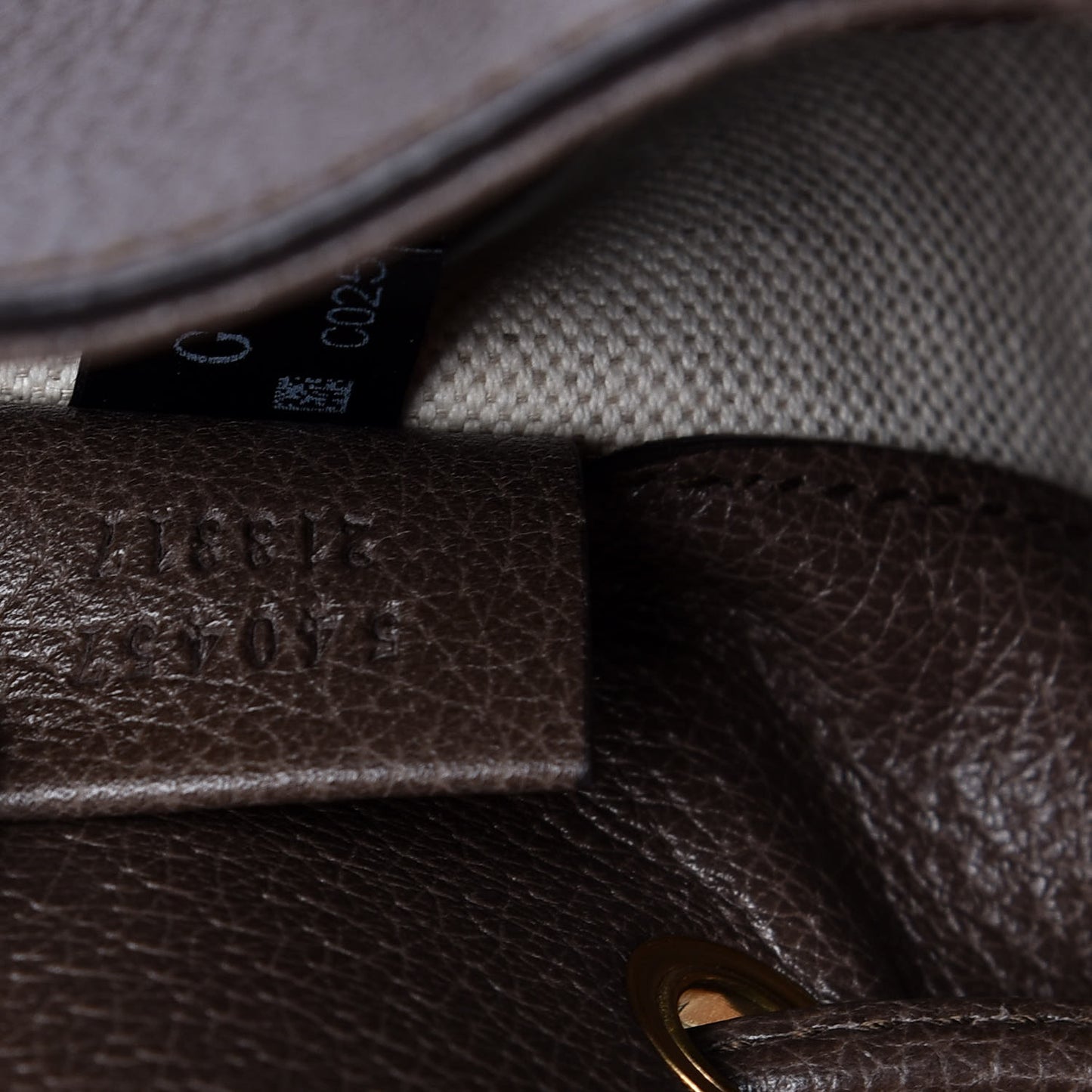 GG Supreme Monogram Web Ophidia Bucket Bag Brown