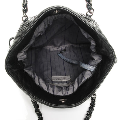 Chanel Lambskin CC Studded Small Bonbons Tote Black 5 of 7