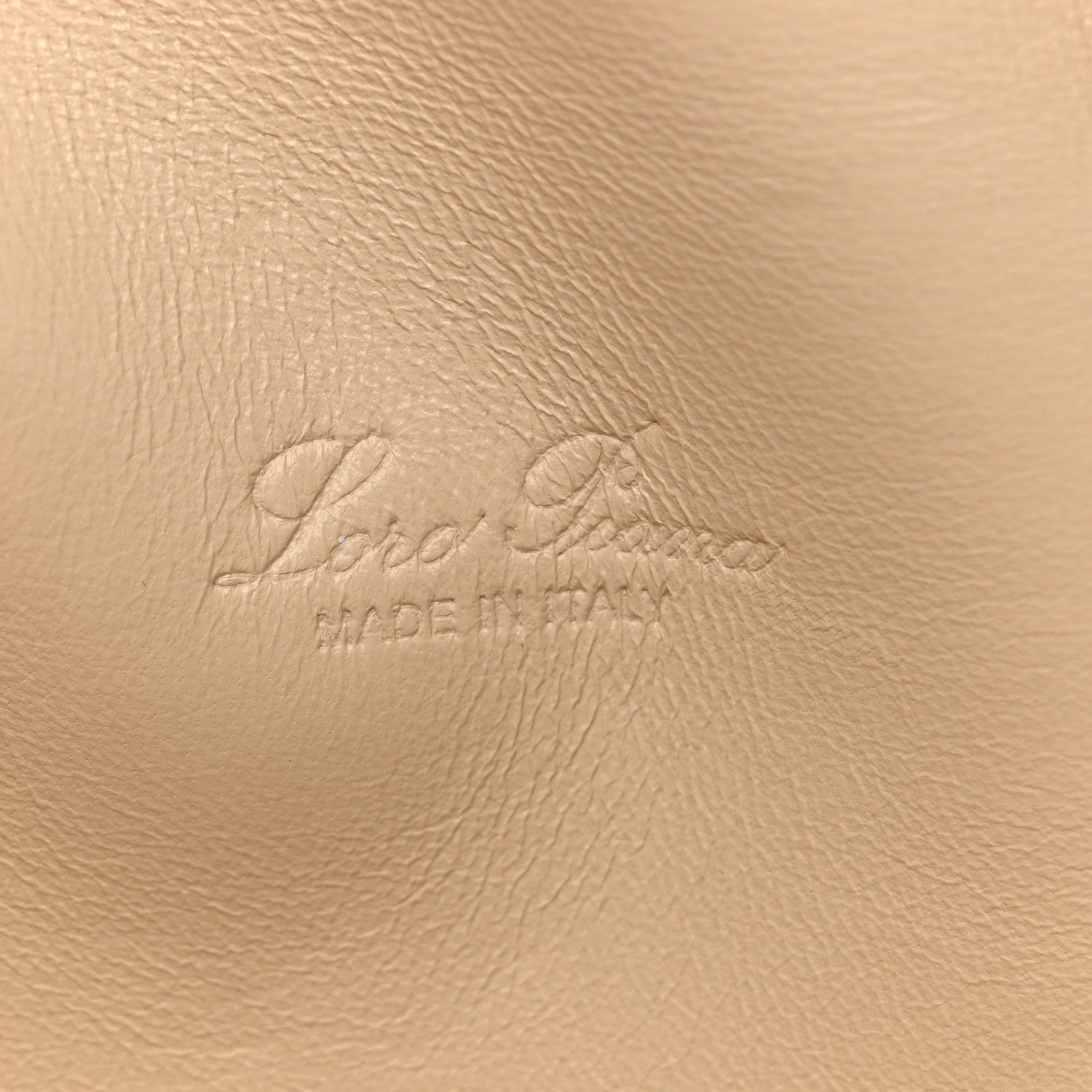Loro Piana Grained Calfskin L19 Extra Pocket Pouch Whisper White 6 of 11