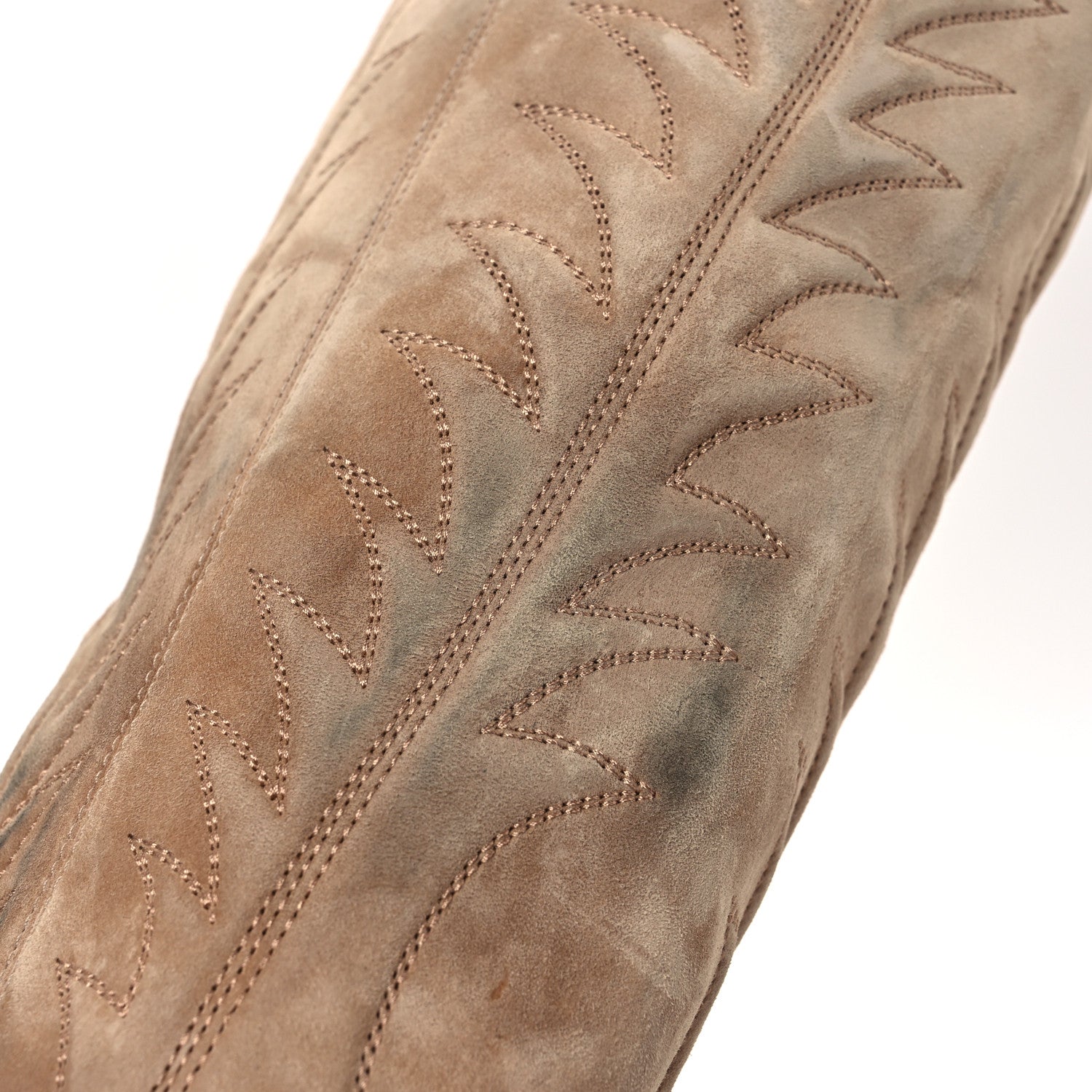 Christian Louboutin Veau Velours Santia Botta 85 Tall Boots 41.5 Lionne 11 of 14