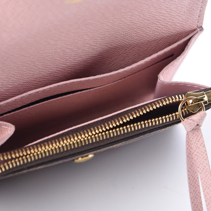 Louis Vuitton Damier Ebene Rosalie Coin Purse Rose Ballerine 8 of 11