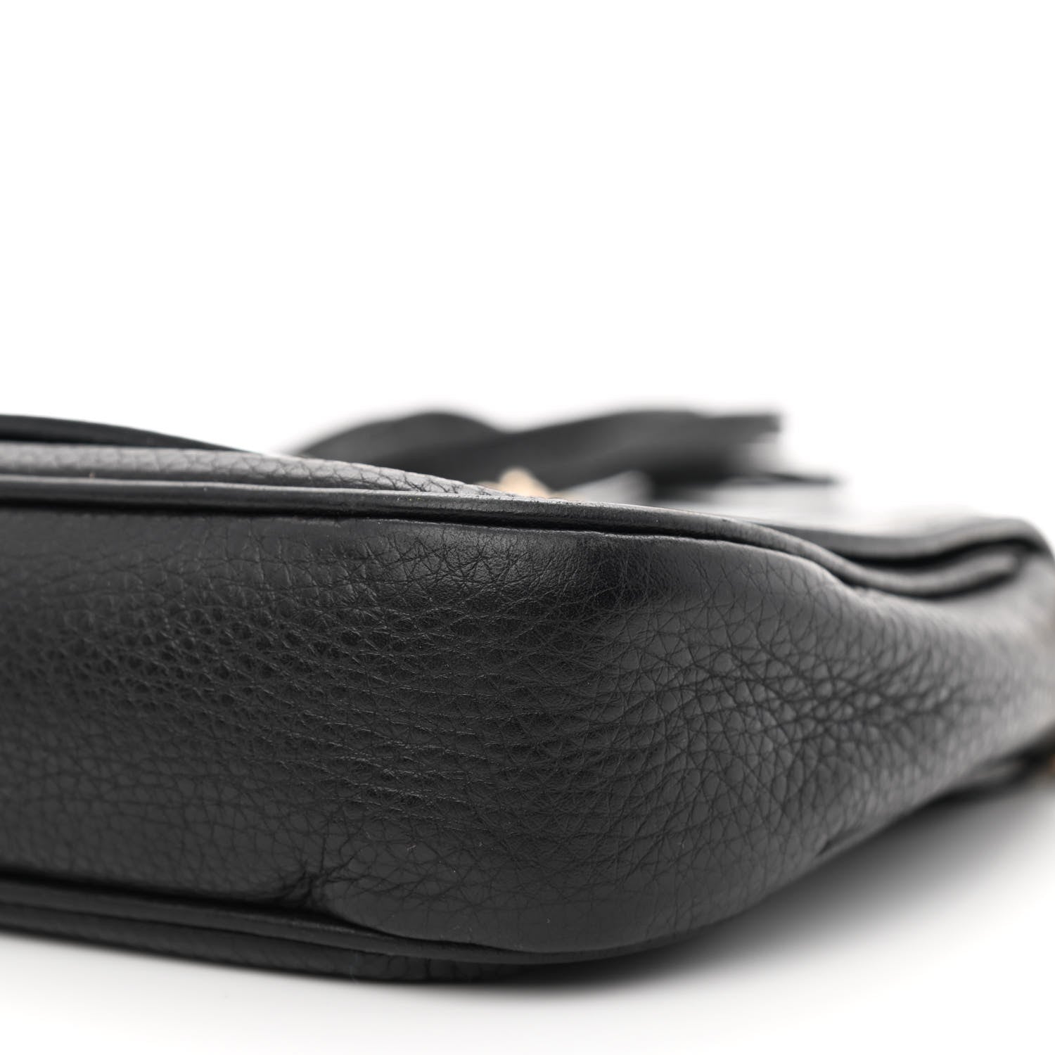 Gucci Pebbled Calfskin Medium Soho Flap Crossbody Black 10 of 10