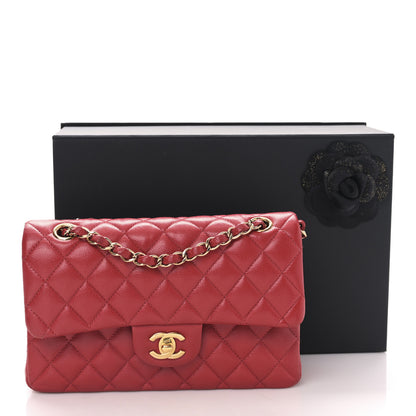 Chanel Caviar Quilted Small Double Flap Red 19 of 19