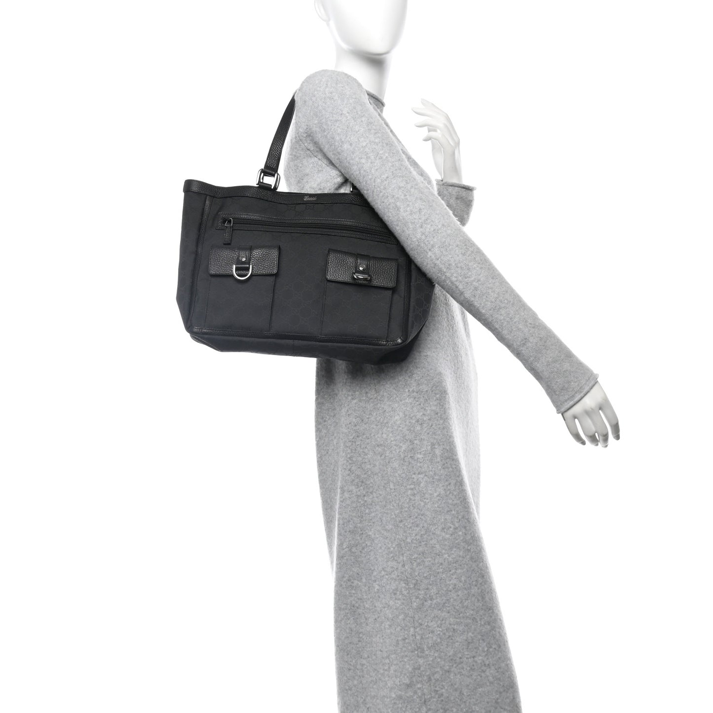 Monogram Abbey D Ring Tote Black