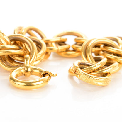 Chanel Chain Cross Bracelet Gold 4 of 5