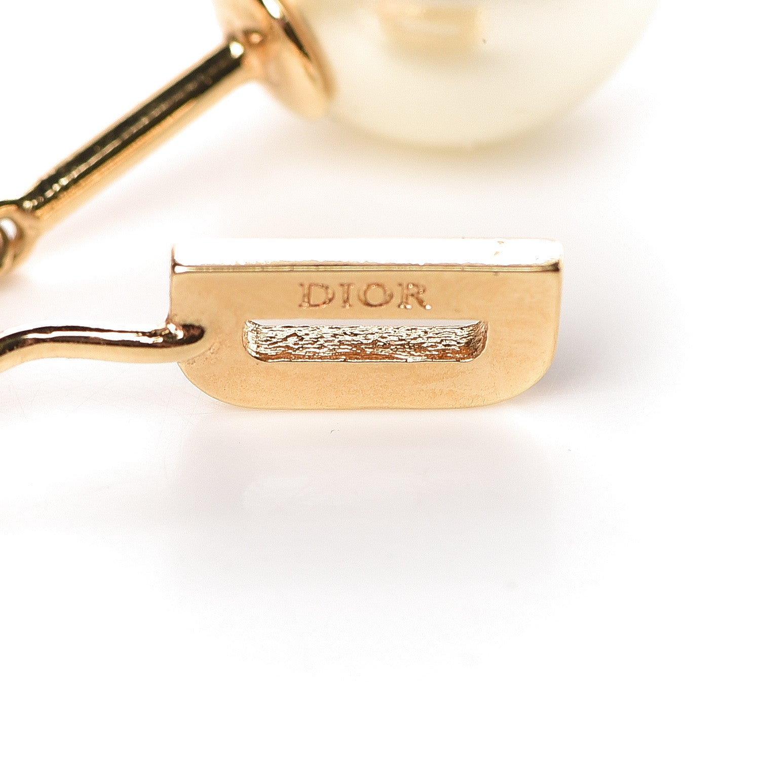 Christian Dior Pearl My ABCDior Tribale Earring Gold 4 of 4