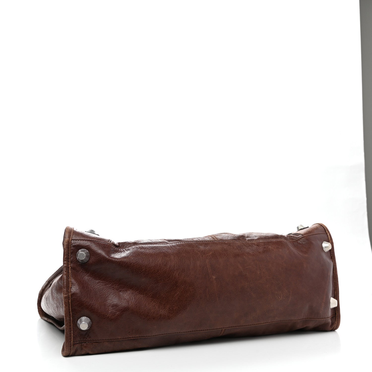Balenciaga Agneau Giant 21 Silver Hardware Weekender Chataigne 3 of 10