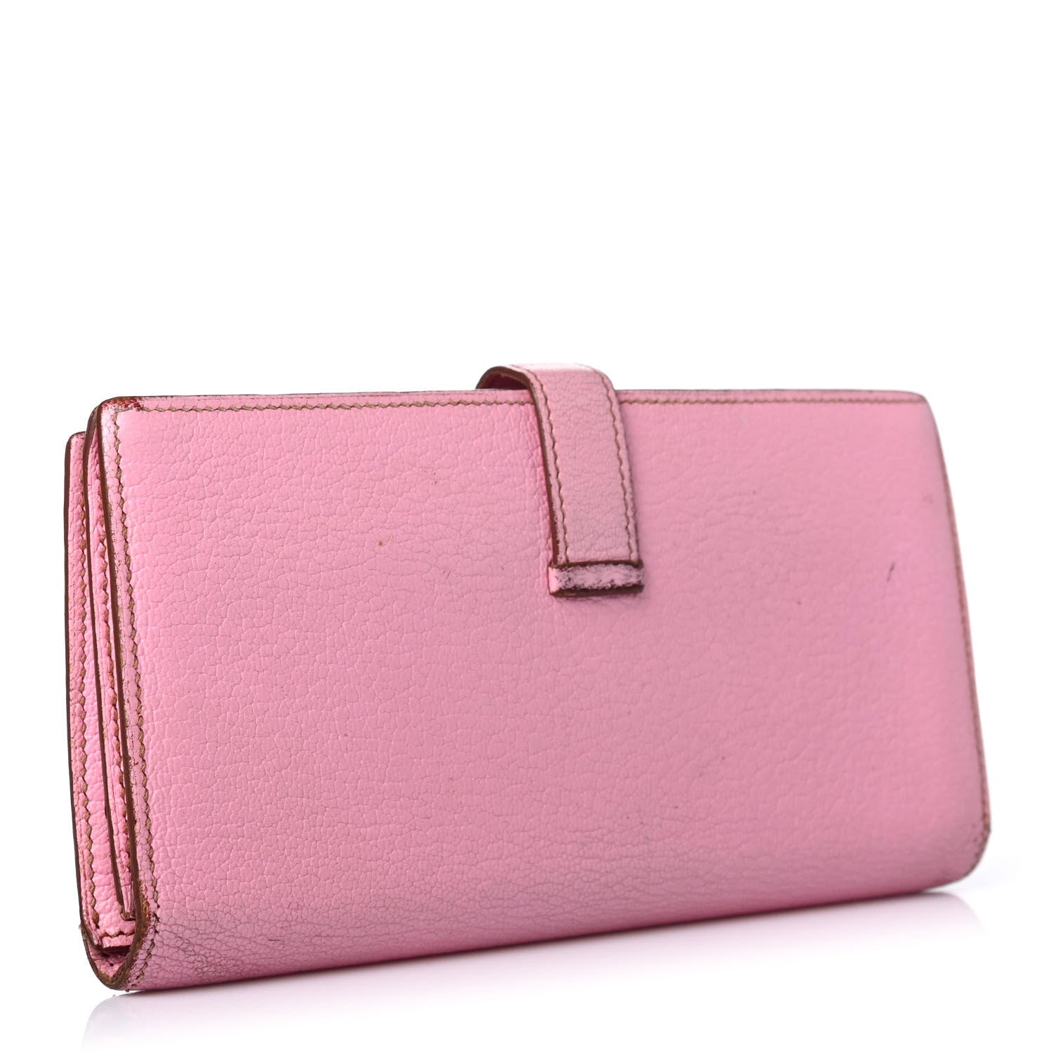 Hermes Chevre Mysore Bearn Gusset Wallet 5P Pink 2 of 4