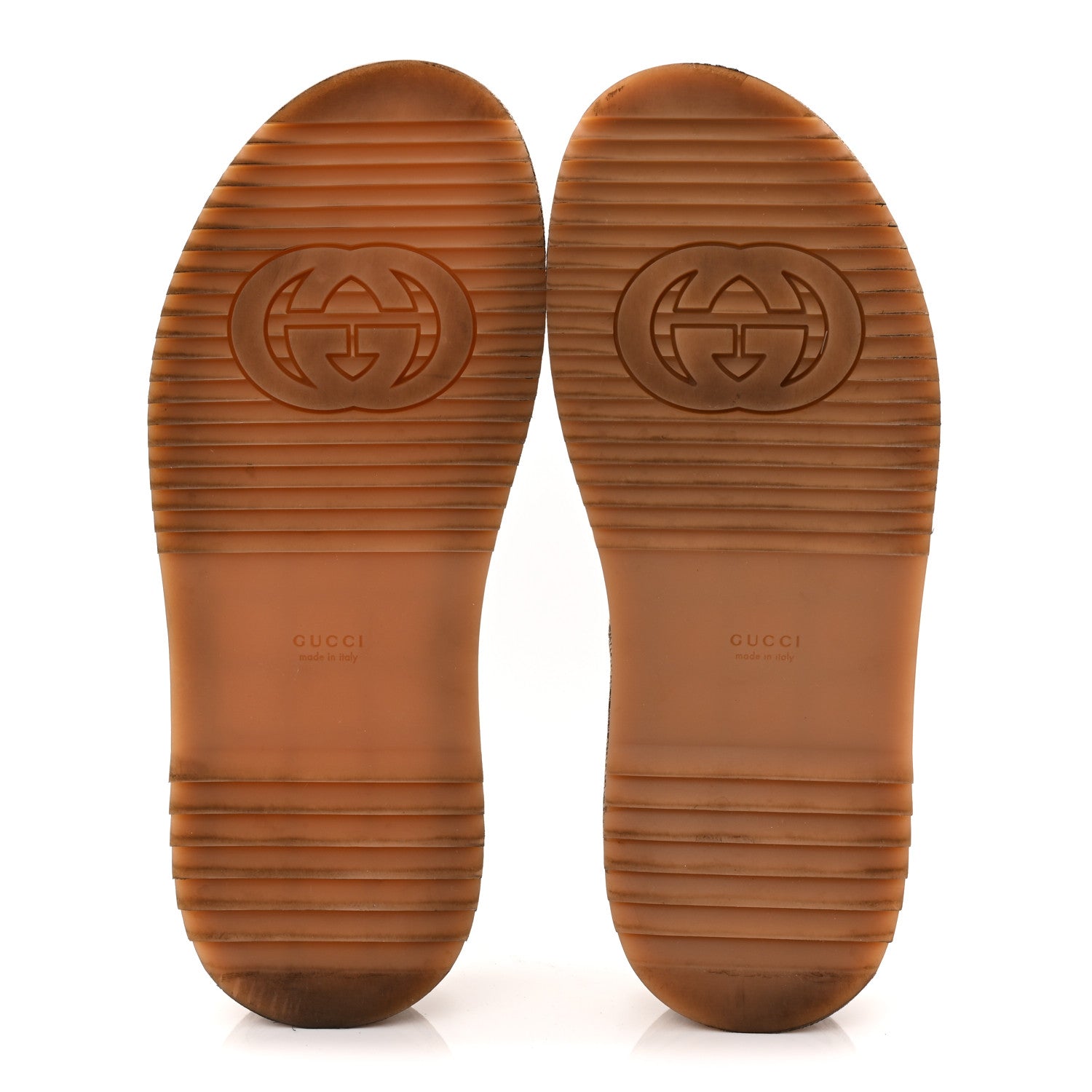 Gucci Monogram Maxi GG Angelina Platform 55mm Slide Sandals 40 Camel Ebony 6 of 10