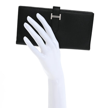 Hermes Epsom Bearn Gusset Wallet Black 2 of 14