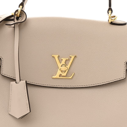 Louis Vuitton Soft Calfskin Lockme Ever MM Greige 7 of 12