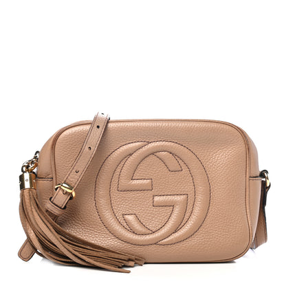 Gucci Pebbled Calfskin Small Soho Disco Bag Rose Beige 1 of 4