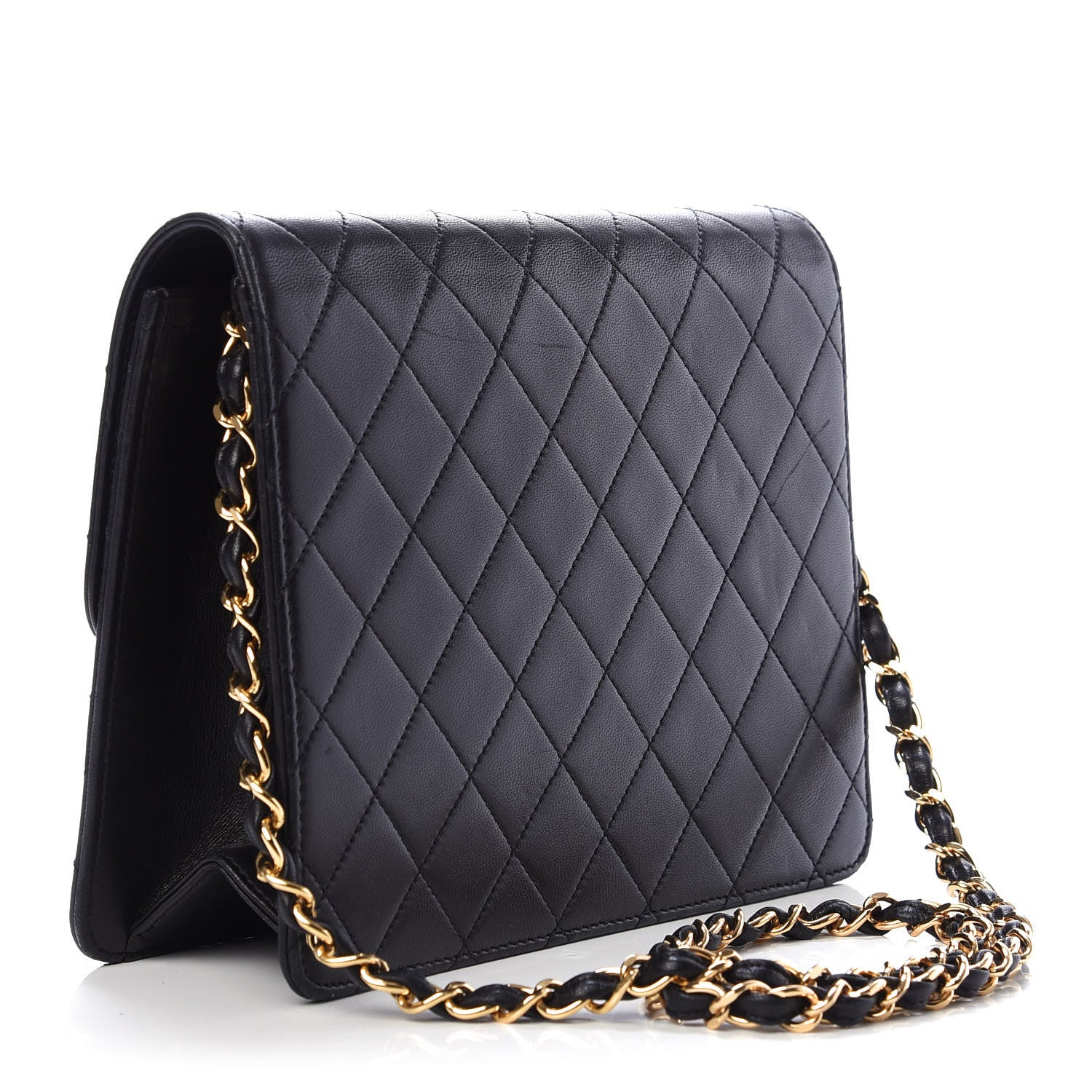Chanel Lambskin Quilted Small Single Flap Black 3 of 15