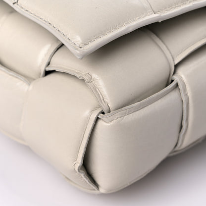 Bottega Veneta Paper Calfskin Maxi Intreccio Padded Cassette Crossbody Bag Chalk 7 of 21