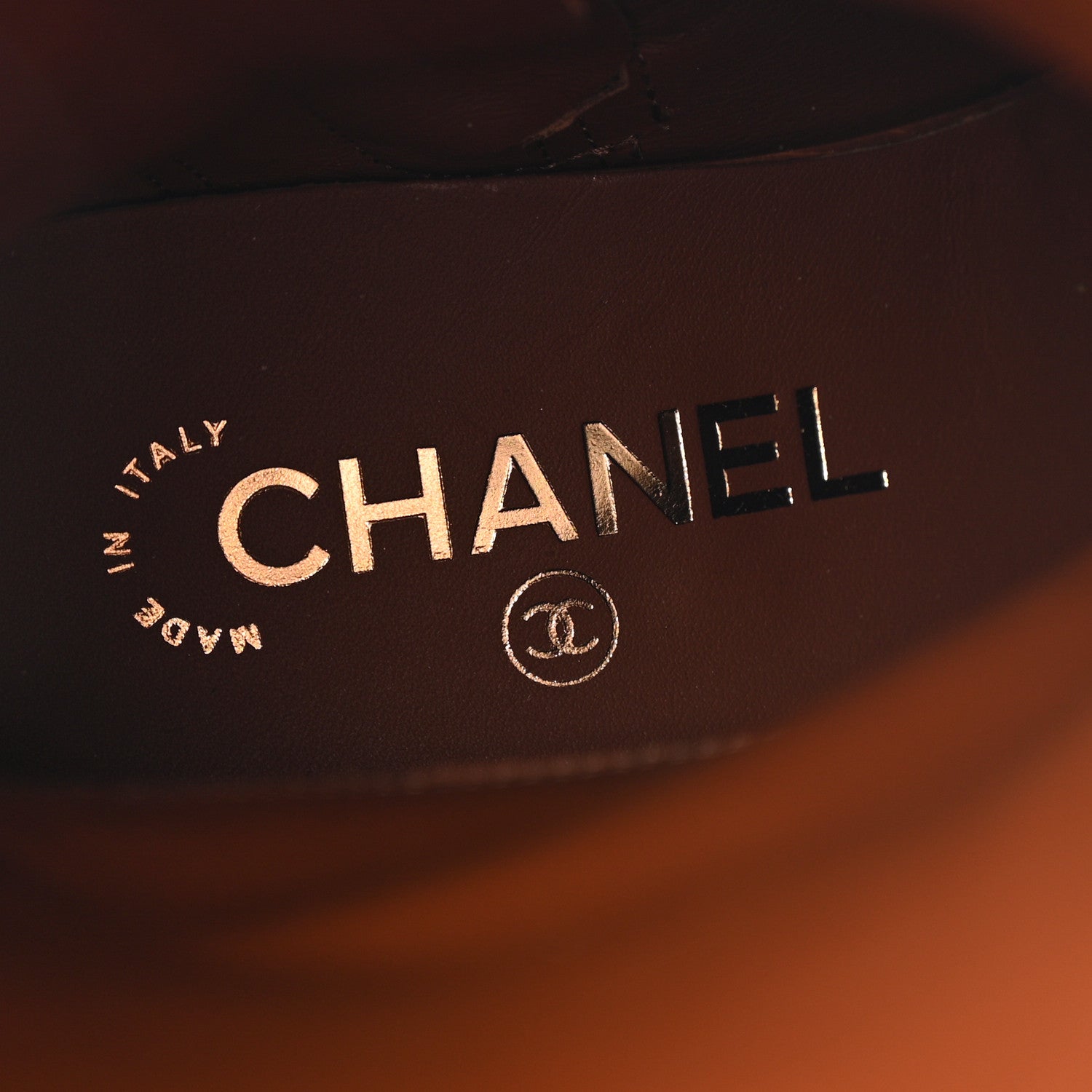 Chanel Calfskin CC Logo Mid Calf Boots 37 Caramel 7 of 10