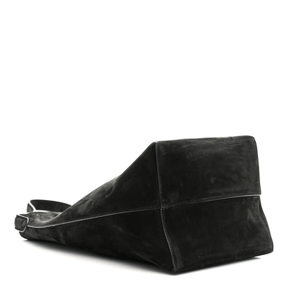 The Row Suede Calfskin Medium N/S Park Tote Black 4 of 9