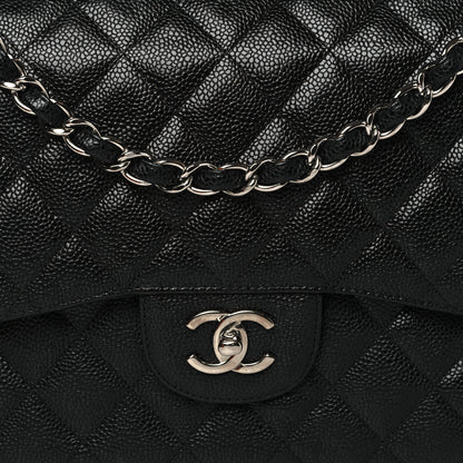 Chanel Caviar Quilted Jumbo Double Flap Black 8 of 11