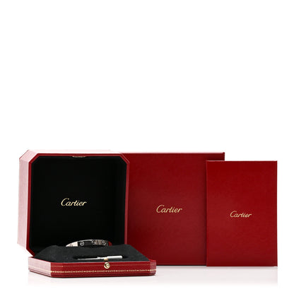 Cartier 18K White Gold LOVE Bracelet 15 10 of 10