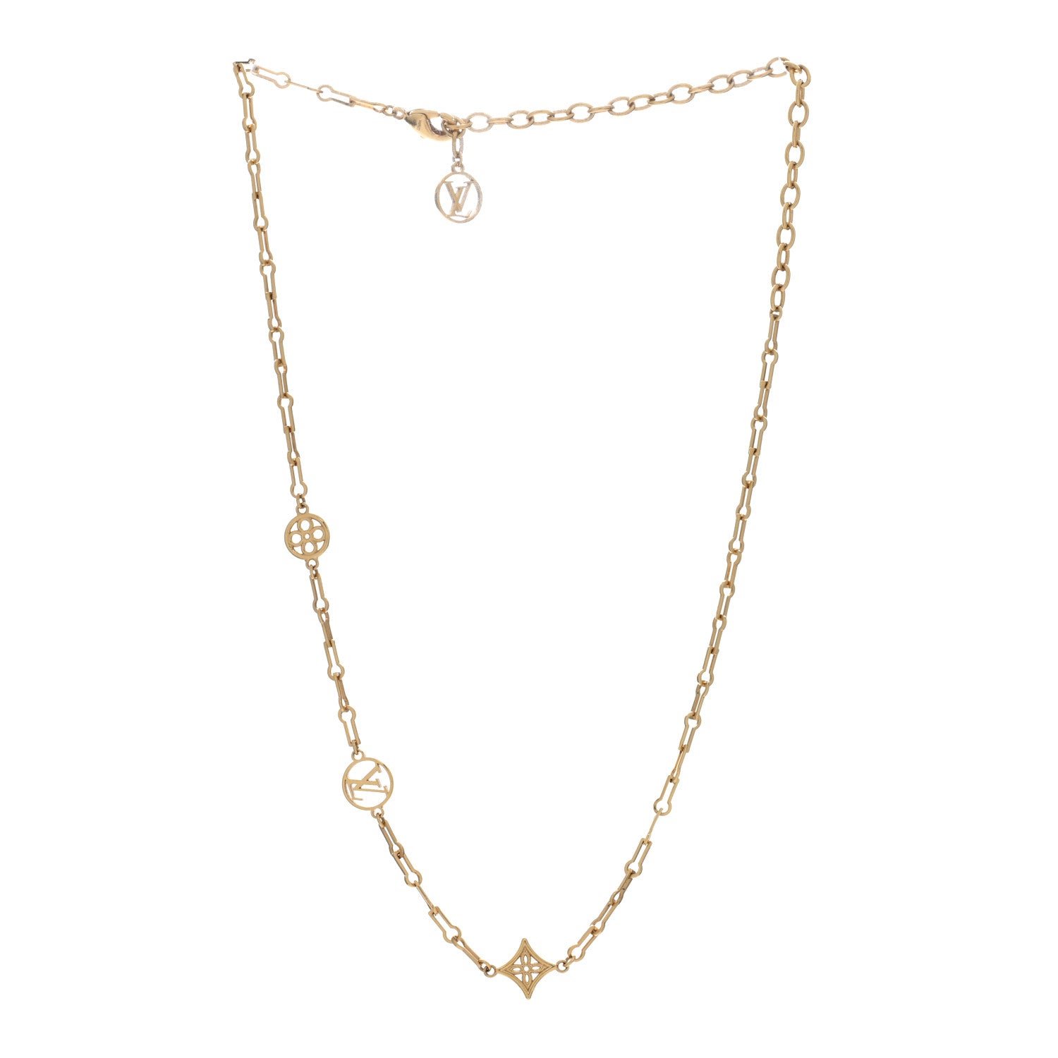 Louis Vuitton Metal Forever Young Short Necklace Gold 3 of 4
