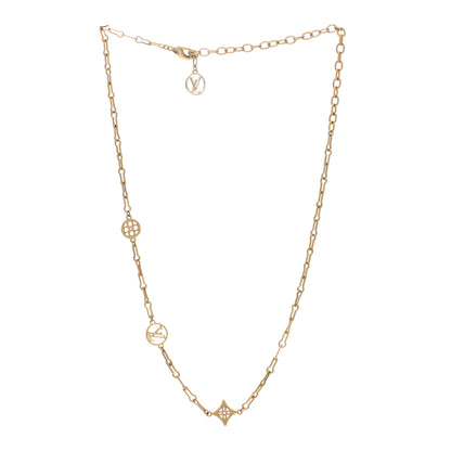 Louis Vuitton Metal Forever Young Short Necklace Gold 3 of 4