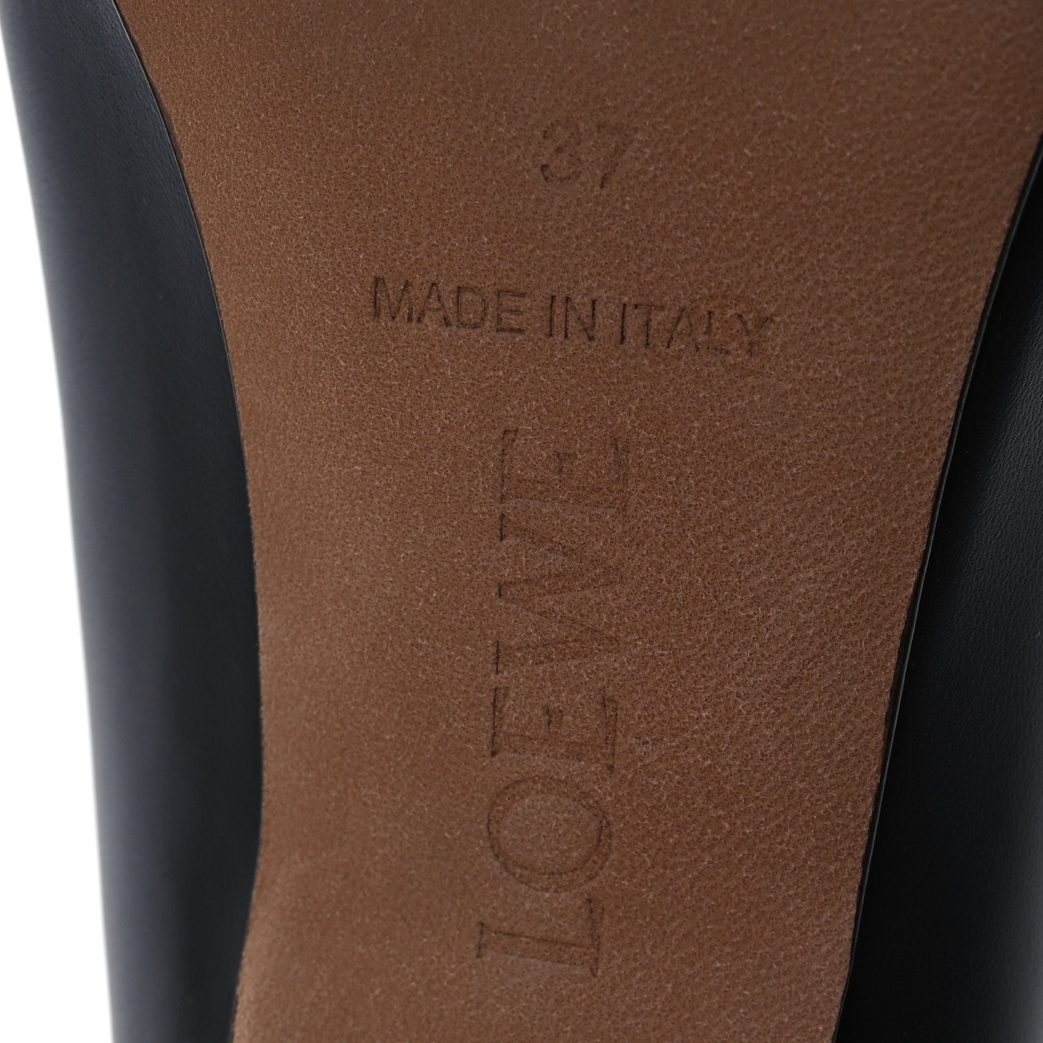 Loewe Calfskin 90 Terra Mules 37 Black 7 of 9