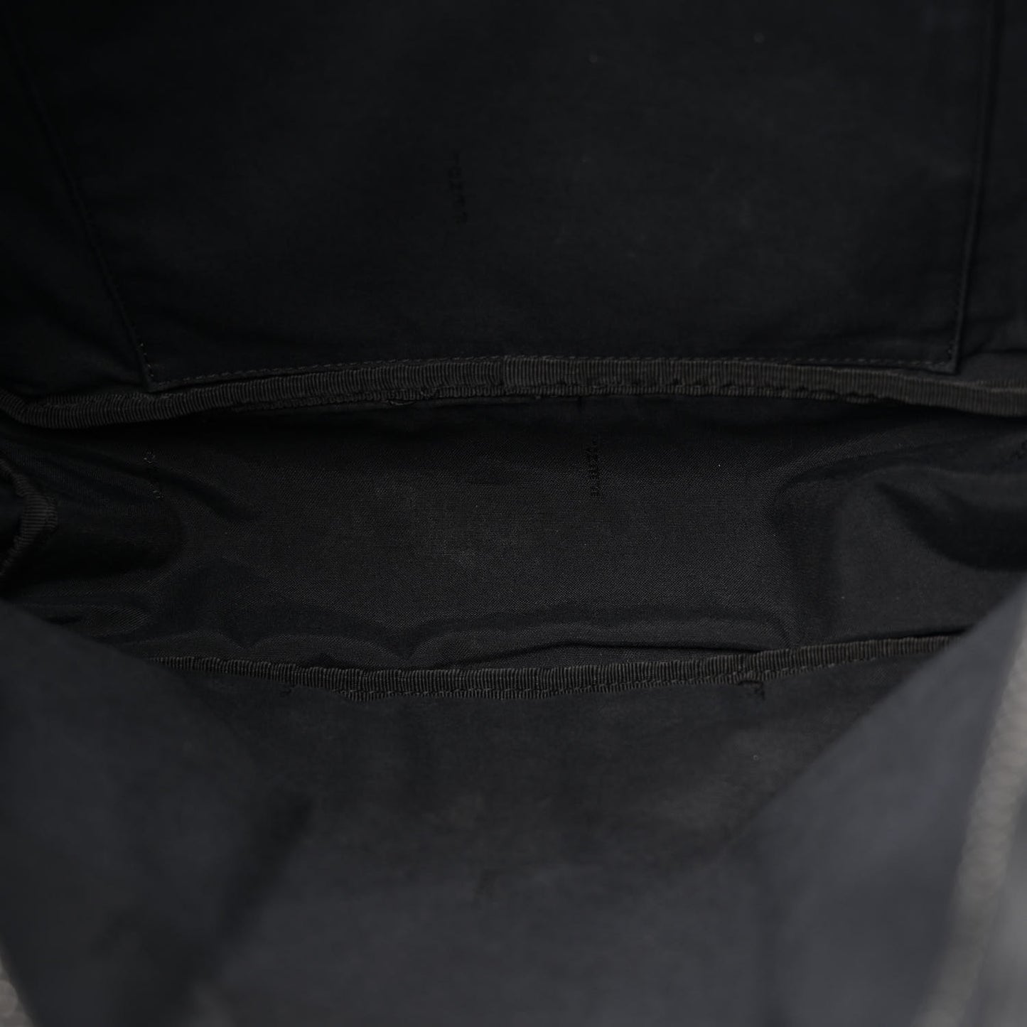 Glazed Fabric Nylon FF 1974 Diagonal Pouch Pocket Backpack Black Sunflower