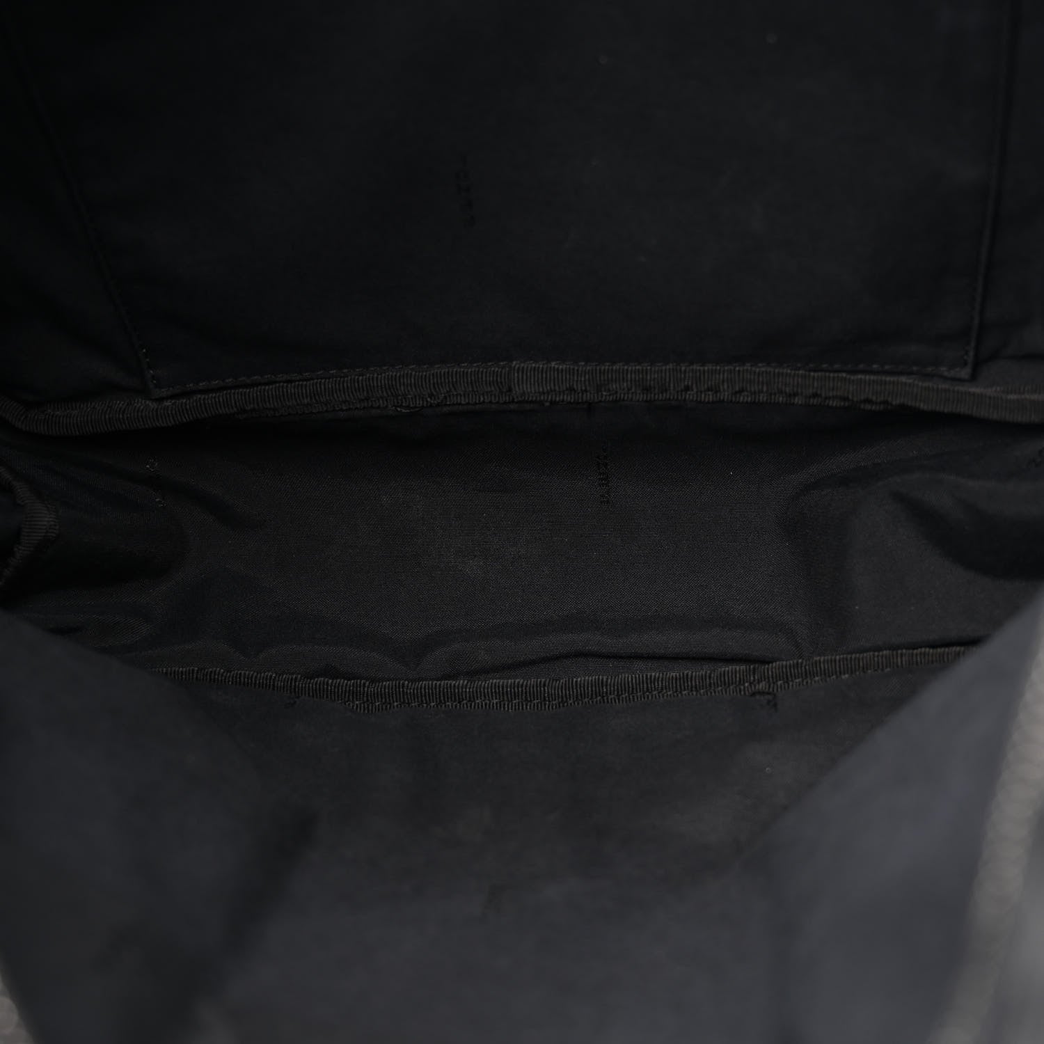 Fendi Glazed Fabric Nylon FF 1974 Diagonal Pouch Pocket Backpack Black Sunflower 5 of 12
