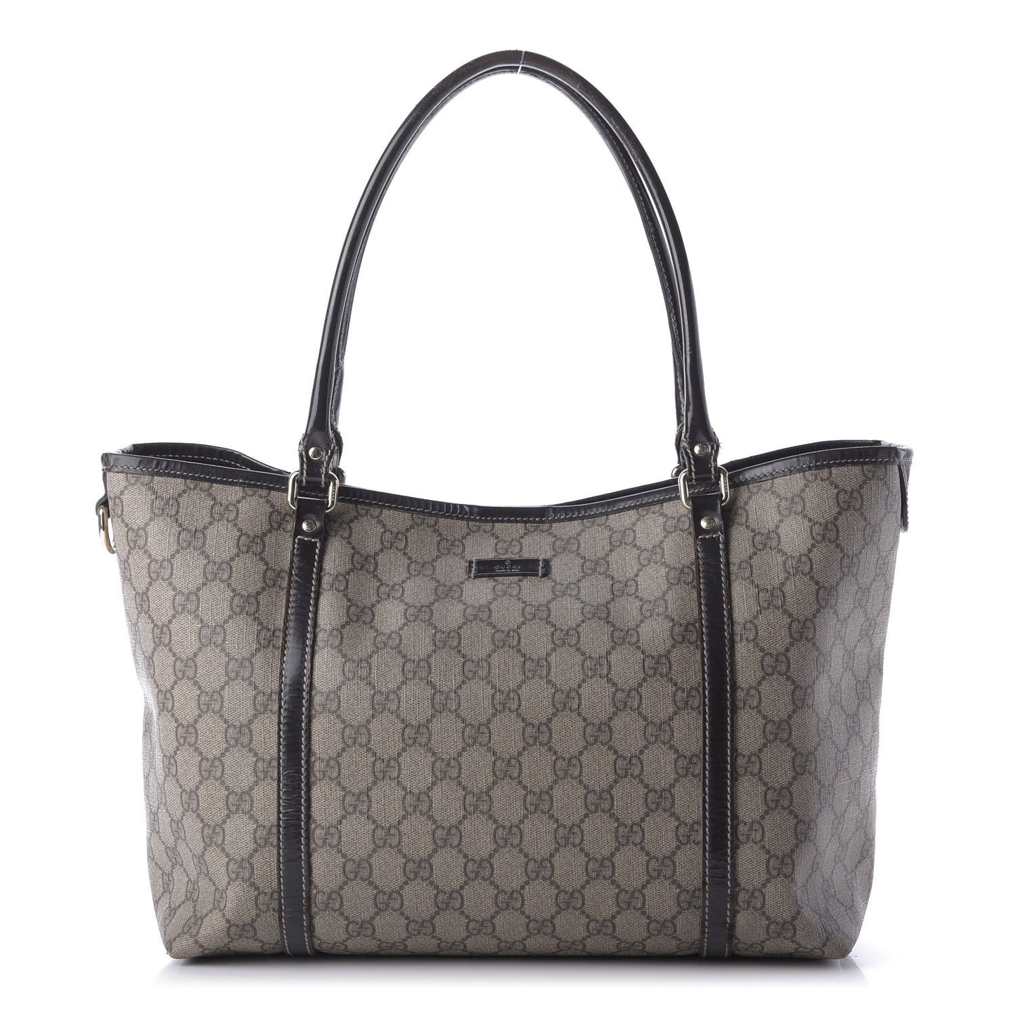 GG Plus Monogram Medium Joy Tote Dark Brown
